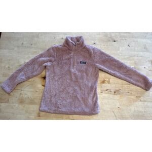 Patagonia Sweater‎ Womens Small Dusty Mesa Los Gatos Quarter Zip Fuzzy Fleece